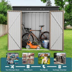 Gizoon 6' x 4' Outdoor Storage Shed - Image 5