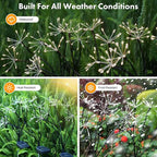 Kwaiffeo Solar Garden Light 4 Pack Outdoor Waterproof Firework Lights with 240 LEDs Twinkling Fairy Solar Lights Outdoor Garden Yard Pathway Decor, Gardening Gifts for Women Mothers Day (Warm White)
