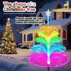 Solar Lights Outdoor Waterproof 7 Colorful Changing Ice Cream Rainbow Jellyfish Lights 3 Pack Solar Garden Lights Decor for Outside Yard Patio Pathway Decorations, Gifts for Mother's Women Kids