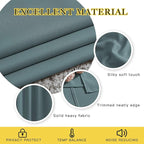 NICETOWN Blackout Curtains 63 Length for Nursery - Grommet Window Treatment Thermal Insulated Solid Room Darkening Drapes for Living Room, Greyish Blue, 1 Panel, W52 x L63