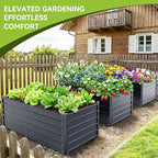 Ohuhu 6x3x1.9FT Metal Raised Garden Bed Outdoor, Reinforced Galvanized Steel Rustproof Planter Box, 100% Non-Toxic, 256 Gal Large Capacity Heavy Duty Raised Beds for Growing Vegetables Flowers Herbs