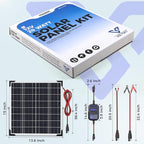 Solar Panel Kit 20W 12V with MPPT Controller, Solar Battery Trickle Charger - Image 6