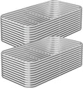 2 Pack Tall 8x4FT Corrugated Galvanized Steel Raised Garden Bed Outdoor, Metal Above Ground Garden Bed for Vegetables and Flowers, Raised Beds for Gardening