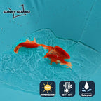 SUNNY GUARD Waterproof Sun Shade Sail 8'x8'x11.3' Turquoise Blue Right Triangle UV Block Sunshade for Backyard Yard Deck Patio Garden Outdoor Activities and Facility(Customized)