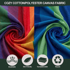 JoyView Brazilian Double Hammock with Hanging Ropes Extra Large 86.6x59” Portable Cotton Hammock for Patio Backyard Porch 450LBS Weight Capacity Perfect for Outdoor/Indoor - Green/Black Stripe