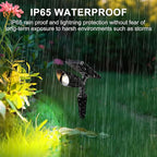 Boajuna Solar Spot Light Outdoor, Solar Landscape Spotlight Waterproof Security Wall Lamp Lights for Patio Yard Lawn Driveway Trees Flags Christmas Decor