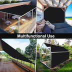 Artpuch 90% Sun Shade Cloth, 10 x 10 FT Pergola Shade Cover Canopy with Grommets, Sun Screen Fabric Tarp for Patio, Outdoor, Garden, Backyard, Black