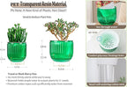 Melphoe Self Watering Pots for Indoor Plants Planter, 6.5/5.3 Inch 2 Pack Planters Self Watering Plant Pots for Flower, Houseplants, Succulent, African Violets and Cactus with Drainage