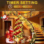 String Lights, 400 LED, 33 ft, Color Changing Warm White to Multicolor