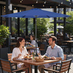 Simple Deluxe 9' Patio Umbrella Outdoor Table Market Yard Umbrella with Push Button Tilt/Crank