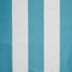 Exclusive Home Canopy Stripe Indoor/Outdoor Grommet Top Curtain Panel, 54"x96", Teal / White, Set of 2