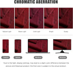 BONZER Extra Wide Waterproof Outdoor Curtains for Patio Heavy Privacy Light Filtering Grommet Outside Curtains for Porch, Pergola, Gazebo, 1 Panel, 150W x 84L inch, Red