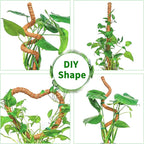2 Pack 28 Inch Moss Pole Monstera Plant Support, Coir Moss Poles for Climbing Indoor Plants, Bendable Plant Stake Trellis for Potted Plant, Pothos, Philodendron