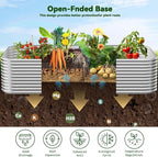 2 Pack Tall 8x4FT Corrugated Galvanized Steel Raised Garden Bed Outdoor, Metal Above Ground Garden Bed for Vegetables and Flowers, Raised Beds for Gardening