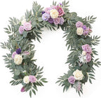 Artificial Flower Garland 6ft Lilac Eucalyptus Willow Vine