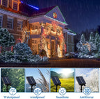 ANJAYLIA Solar Outdoor Rope Lights, 66FT 200 LED Solar Powered Rope Lights Outdoor, 8 Modes Timer Remote String Light Rope Solar Lights Outdoor Waterproof for Garden Decor, White