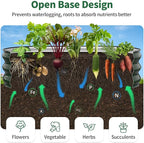 Kesfitt Raised Garden Bed, 4x2x1 FT Galvanized Steel Metal Raised Garden Bed, Oval Open-Bottom Design, 12-Inch Deep for Outdoor Vegetable & Herb Gardening, Forest Green