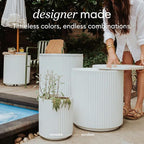 Veradek Outdoor Cooler Side Table - 2 in 1 - Designed for use as Outdoor Side Table, Patio Decor and Ice Chest