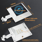 Solar Flag Pole Light, Bright Warm White 3000k Flagpole Light Upgrade Solar Powered for 5ft 6ft Flag Pole, Outdoor Dusk to Dawn Led Solar Lights, Outside House Garden Yard American Flags Decor, White