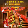 String Lights, 400 LED, 33 ft Red, 8 Lighting Modes for Indoor and Outdoor Use
