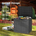 35 Gallon Resin Deck Box, Waterproof Outdoor Storage Box - Image 7