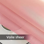 SpaceDresser Waterproof Outdoor Sheer Curtains for Patio - 2 Panels Rod Pocket Indoor Voile Sheer Curtain for Living Room,52W x 84L inch, Blush