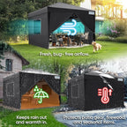 Quictent Privacy 10x10 Pop up Canopy Tent with Sidewalls and Roll-up Ventilated Windows, One Person Easy Setup, Outdoor Commercial Gazebo Shelter Enclosed Waterproof, Bonus 4 Sandbags