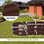 GADI 67-Inch Raised Garden Bed, Metal Planter Box for Vegetables and Flowers, Large Outdoor Gardening Kit, Easy DIY Assembly, Weather-Resistant & Rust-Proof