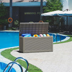 KAMABOKO 101 Gallon Waterproof Large Resin Deck Box, Lockable Large Outdoor - Image 7