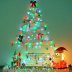 String Lights, 165 ft Red 500 LED Waterproof Outdoor