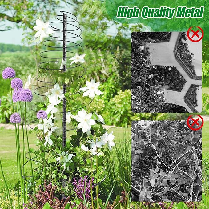 Trellis for Climbing Plants Outdoor, 73inch Tall Plants Trellis Support Metal Garden Trellis for Vegetables Flowers Plants Vine Support