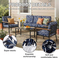 Cushion Covers for Patio, 14 Piece Stretch Set in Baroque Print