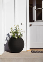 Veradek Strata Series Sphere Round Planter for Patio & Backyard | Durable Plastic-Stone Material | Modern Décor for Tall Trees and Plants