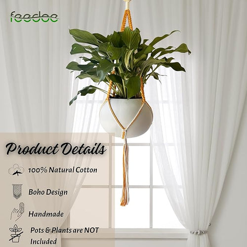 2 Pack Plant Hanger Indoor, Hanging Plant Holder – POTS NOT Included