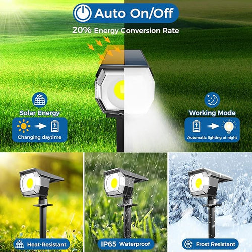 1 Pack Solar Spot Lights Outdoor