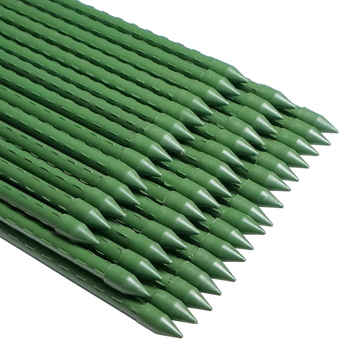 WAENLIR Garden Stakes 36 inch 3ft Sturdy Tomato Stakes, Plant Stakes for Outdoor Plants, Metal Plant Support Sticks for Gardening, Pack of 30