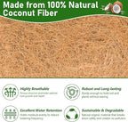 Riare 2 Pack 36 Inch Rectangle Coconut Liners for Planters, Natural Coconut Fiber Planter Liners, Window Box Liner Trough Coco Liner for Outdoor Flower, Garden Wall, Deck & Fence Planter Boxes