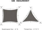 Tronssien Rectangle 16'x20' Sun Shade Sail,95% UV Blockage Canopy Awning for Outdoor Patio and Garden, Yard Activities