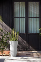 Veradek Demi Series Tall Planter for Porch, Patio, Backyard | Durable Plastic-Concrete Material | Modern Décor for Tall Plants, Grasses