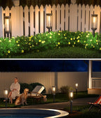 4 Pack Solar Pathway Lights Outdoor, Modern Super Brightness LED Solar Path Lights, IP65 Waterproof Garden Solar Powered Landscape Lighting for Outside Yard Garden Driveway Walkway Décor