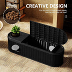 DRATO Outdoor Storage Box, Resin Deck Storage Box Waterproof Patio Storage Box for Indoor & Outdoor Use，Black