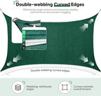 Quictent 185GSM Heavy Duty Square Sun Shade Sail Green Canopy 98% UV Block Outdoor Sunshades for Patio Garden with Hardware Kit (20 x 20 ft, Square)