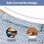 SUNCREAT Tree Hammocks for Outside, Portable Hammocks with Carrying Bag, Gray Pattern