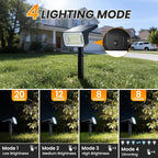 Fabrito Solar Spot Lights Outdoor 10 Pack, [108Leds, 4 Modes] Auto On/Off Spotlights, IP67 Waterproof Landscape Lights for Tree, Yard, Patio, Pool, Pathway, Driveway, Cool White