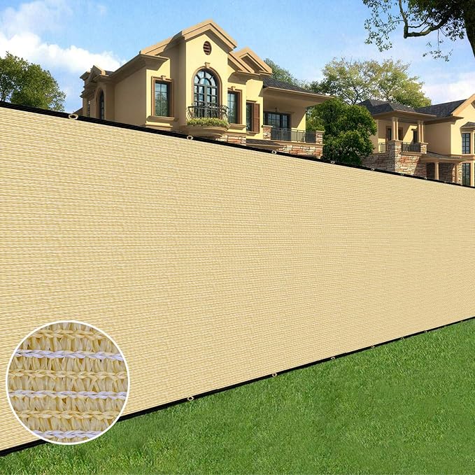 Sunnyglade 5 feet x 100 feet Privacy Screen Fence Heavy Duty Fencing Mesh Shade by Sunnyglade