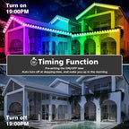 FBZ 300FT Permanent Outdoor RGB Lights - IP67 Waterproof with Smart App Control Remote,DIY Scene Modes, Music Synchronization,Eaves Lights for Garden Decor,Deck,Christmas