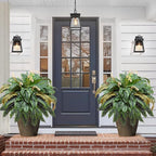 49” Artificial Ferns for Outdoors Planter, 128 Leaves per Fern, Set of 2, Large Lush Fake Boston Ferns Hanging Plants, UV Resistant Faux Greenery for Porch Patio Garden Home Decor Indoor Outdoor
