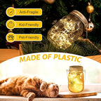 Solar Lanterns, 8 Pack Mason Jar Lights with Warm White LEDs