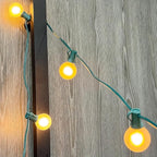 String Lights, 25 ft G40 Globe Outdoor with 25 Frosted Bulbs