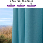 PURPLE LEAF 8' X 8' Patio Umbrella for Pool 7' High Offset Outdoor Cantilever Umbrella Swimming Pool Umbrella with 360°Rotation for Poolside Turquoise Blue